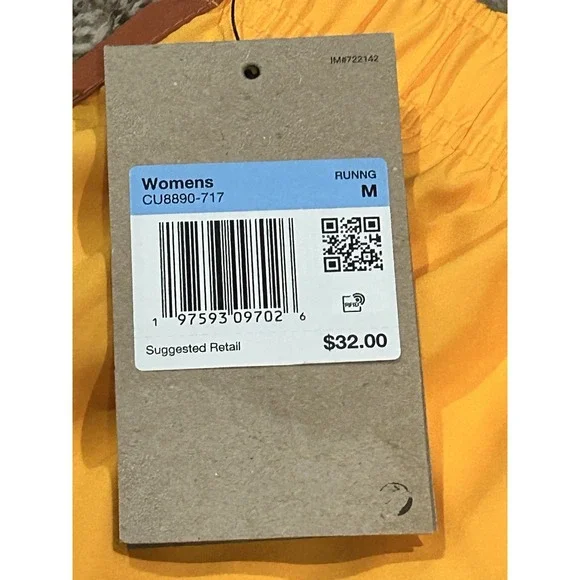 Nike Tempo Women M Brief-Lined Running Shorts Orange‎ Burnt CU8890-372 Dri Fit - Picture 5 of 6